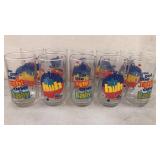10 Vintage Diet Pepsi Glasses 5'
