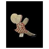 20' wooden folk art lady yard art