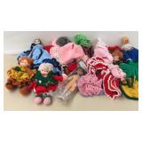 Vintage Crocheted Dolls and Clothes