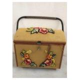 Vintage Sewing Basket 12 x 10 x 9