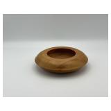 7' cherry wood atomic saucer rose bowl