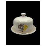 10' mouse w/ cheese covered pottery cheese dish