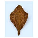 14' MC terra-cotta ornate stingray wall hanging