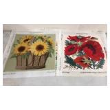 2 Needlepoints 16' x 16ï¿½