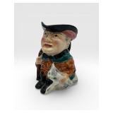 Staffordshire pottery Dick Whittington Toby mug