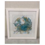 Signed Framed Abstract Art