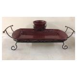 New Chip n Dip Vegetable Platter 20.5'