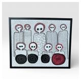 Abstract aboriginal dot painting 32x26