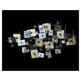 Art deco metal art wall hanging