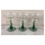 3 Margarita Glasses
