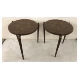 2 Mid Century Accent Tables