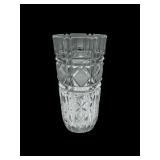 9' Crystal diamond cylinder vase, Germany