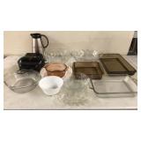 Kitchen Glassware Lot - Pyrex and More