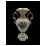 12' antique porcelain dual handle urn Italy