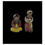 1940s gypsy couple ceramic S&P set Japan