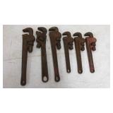 5 Pipe Wrenches Rigid and Others
