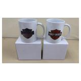 2 Harley Davidson Coffee Mugs