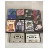 10 Vintage Cassette Tapes Rock / Country