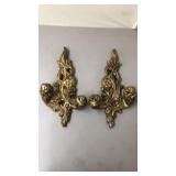 2 Vintage Wall Candle Holders 16'