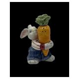 Fitz and Floyd rabbit w/ carrot S&P