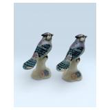 1940s Japan blue jays porcelain S&P