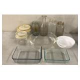 Glassware, Old Jars, Canisters - Pyrex