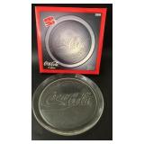 Coca Cola Glass Platter 13'