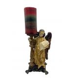 12' religious angel candle stand