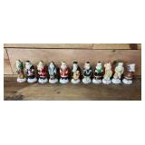 11 Santaï¿½s of the world figures