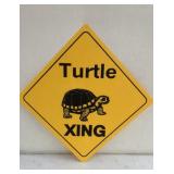 Turtle Crossing Plastic Sign 12' x 12ï¿½