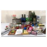 Misc Lot - Goblets, Trinket Dishes, Christmas etc