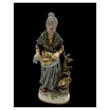 14' farmers wife at harvest ceramic statue