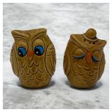 1950s big eye owls ceramic S&P