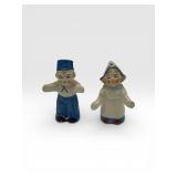 1940s Japan ceramic Dutch boy girl S&P