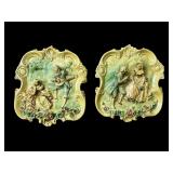 16' MC victorian couple in relief wall hangings