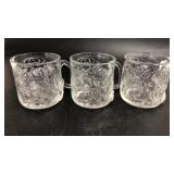 3 McDonalds Batman Cups