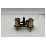 MC brass wood handle S&P brass stand