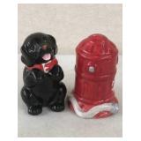 Dog and Hydrant Salt and Pepper Set