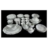 60pc Bavaria Germany blue garland China set