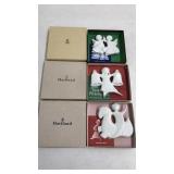 3 Vintage Haviland Christmas Ornaments