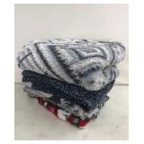 4 Throw Blankets