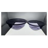 Pyrex amethyst glass nesting mixing bowls