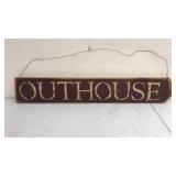 Wooden Outhouse Sign 32' x 5ï¿½