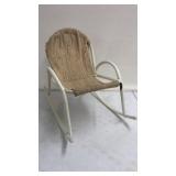 Vintage Childï¿½s Rocker - Metal and Cloth