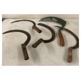 5 Vintage Sickles