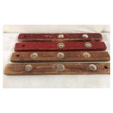 4 Vintage Wooden Levels