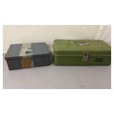 2 Metal Storage Boxes
