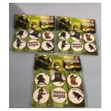 3 New Packs Mini Ninjas Buttons