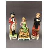 3 Small Ski Country Decanters