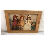 Framed Dolls Art 16.5' x 12ï¿½